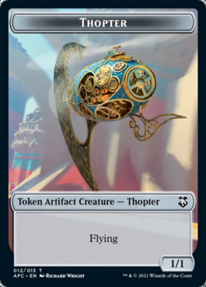 Thopter // Treasure Double-sided Token [Dungeons & Dragons: Adventures in the Forgotten Realms Commander Tokens] | Good Games North