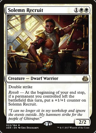 Solemn Recruit [Aether Revolt] | Good Games North