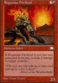 Bogardan Firefiend [Weatherlight] | Good Games North