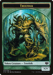 Treefolk // Wolf Double-sided Token [Commander 2014 Tokens] | Good Games North