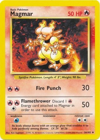 Magmar (36/102) [Base Set Unlimited] | Good Games North