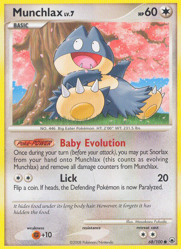 Munchlax (68/100) [Diamond & Pearl: Majestic Dawn] | Good Games North