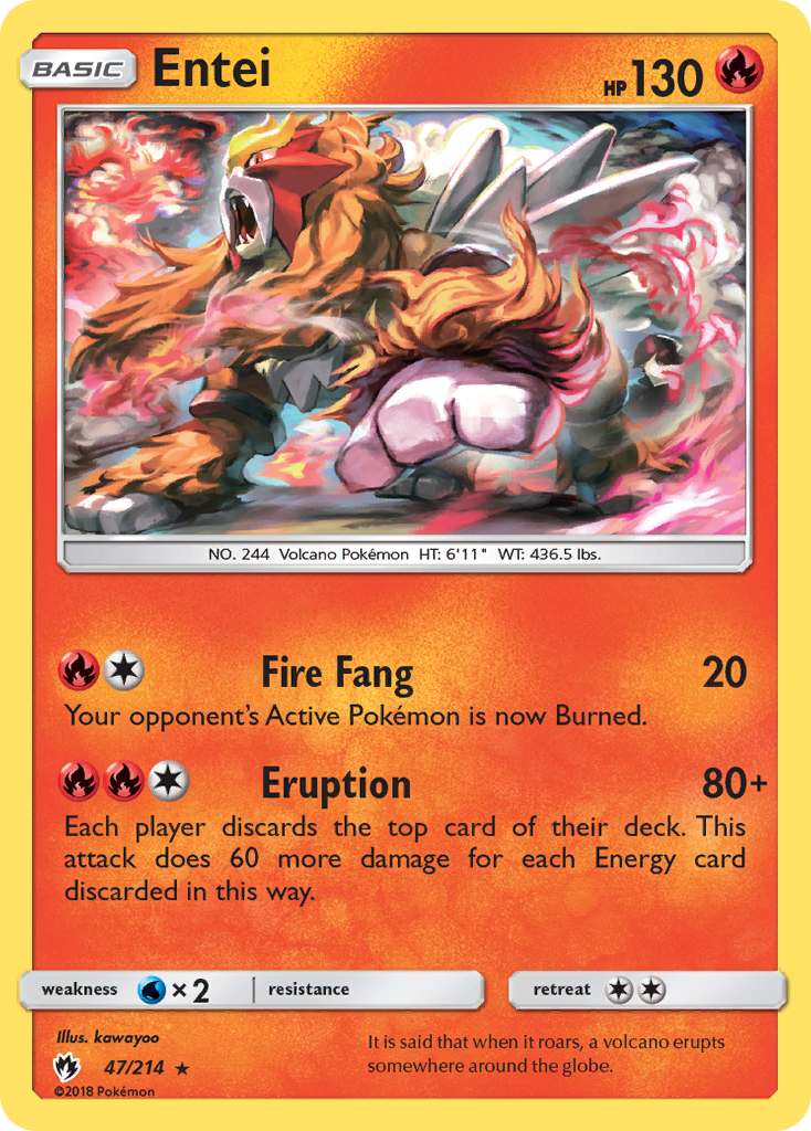 Entei (47/214) [Sun & Moon: Lost Thunder] | Good Games North