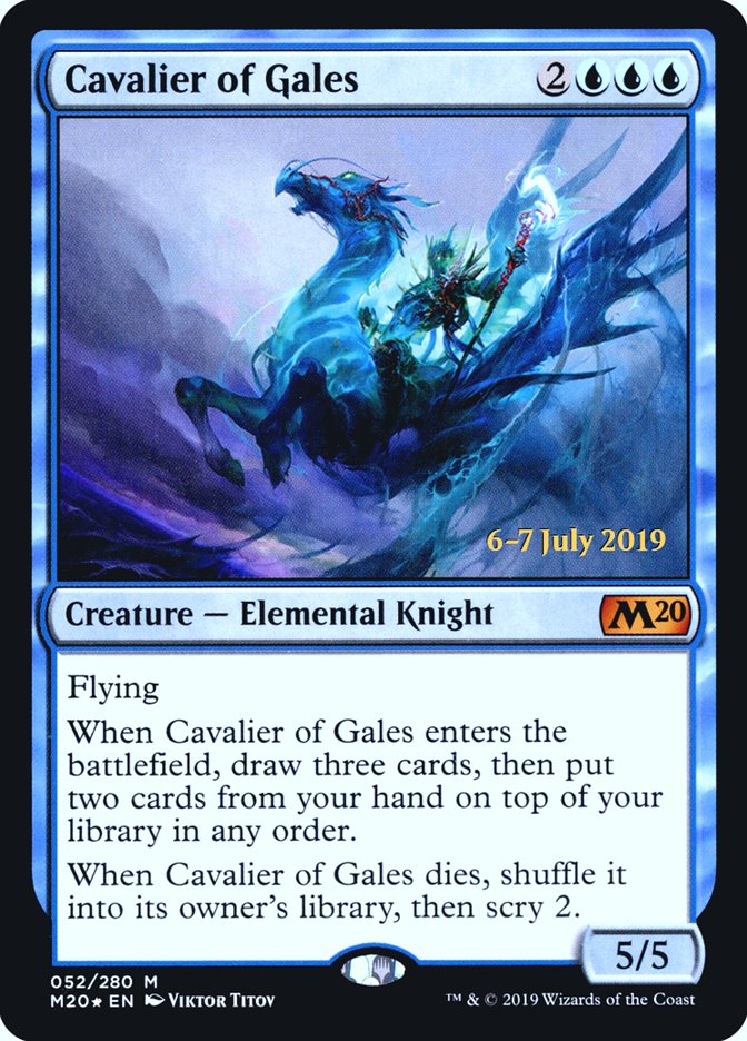 Cavalier of Gales  [Core Set 2020 Prerelease Promos] | Good Games North