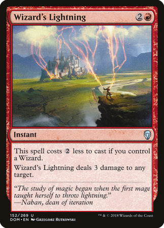 Wizard's Lightning [Dominaria] | Good Games North