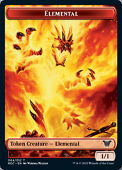 Elemental // Spirit (009) Double-sided Token [Kamigawa: Neon Dynasty Commander Tokens] | Good Games North