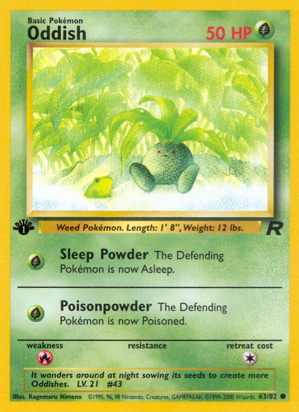 Oddish (63/82) [Team Rocket 1st Edition] | Good Games North