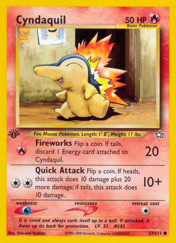 Cyndaquil (57/111) [Neo Genesis 1st Edition] | Good Games North