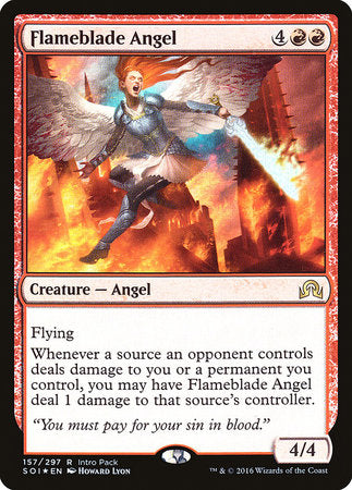 Flameblade Angel [Shadows over Innistrad Promos] | Good Games North