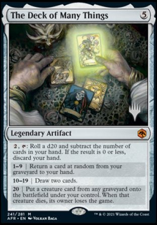 The Deck of Many Things (Promo Pack) [Dungeons & Dragons: Adventures in the Forgotten Realms Promos] | Good Games North