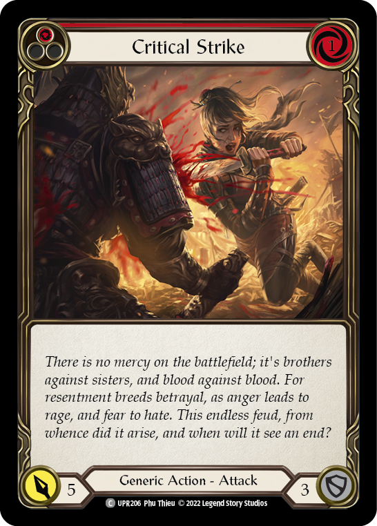 Critical Strike (Red) [UPR206] (Uprising) | Good Games North
