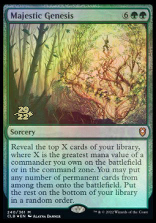 Majestic Genesis [Commander Legends: Battle for Baldur's Gate Prerelease Promos] | Good Games North