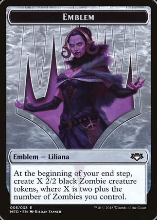 Emblem - Liliana, the Last Hope [Mythic Edition Tokens] | Good Games North