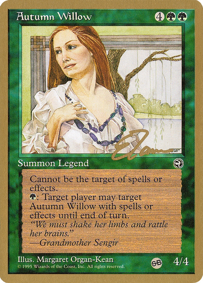 Autumn Willow (Eric Tam) (SB) [Pro Tour Collector Set] | Good Games North