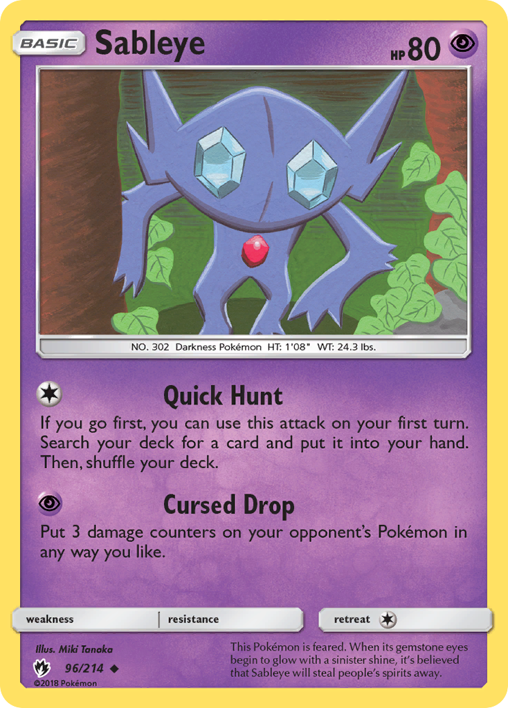 Sableye (96/214) [Sun & Moon: Lost Thunder] | Good Games North