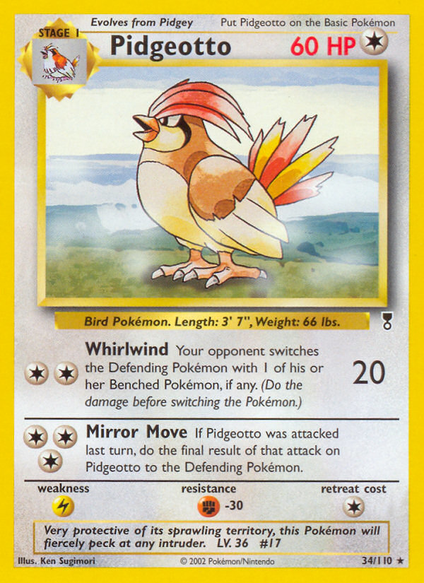 Pidgeotto (34/110) [Legendary Collection] | Good Games North
