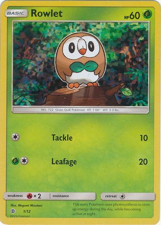 Rowlet (1/12) [McDonald's Promos: 2017 Collection] | Good Games North