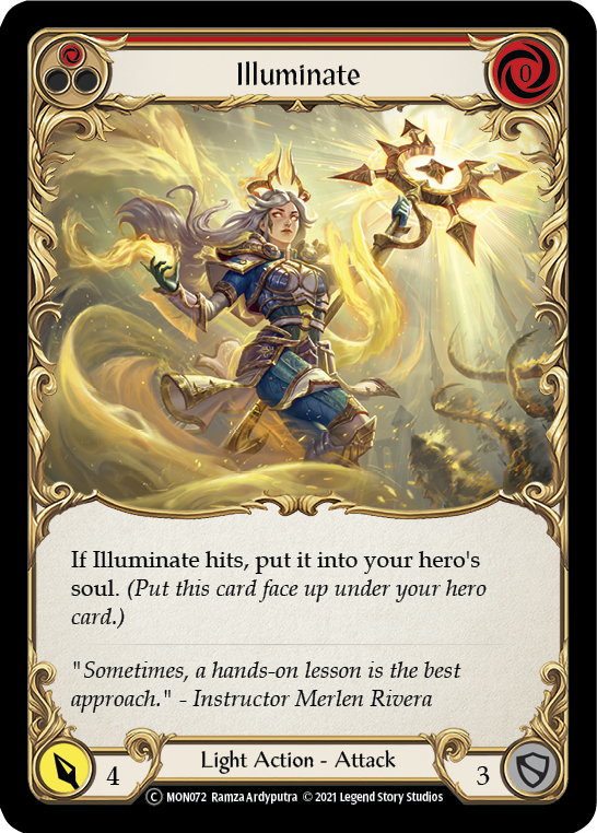 Illuminate (Red) [U-MON072-RF] Unlimited Rainbow Foil | Good Games North