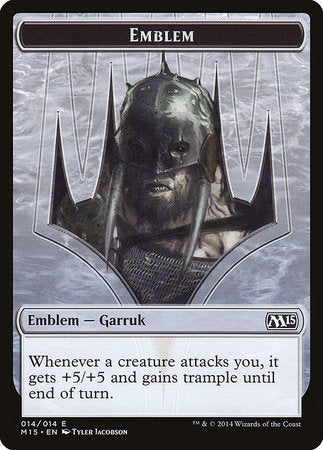 Emblem - Garruk, Apex Predator [Magic 2015 Tokens] | Good Games North