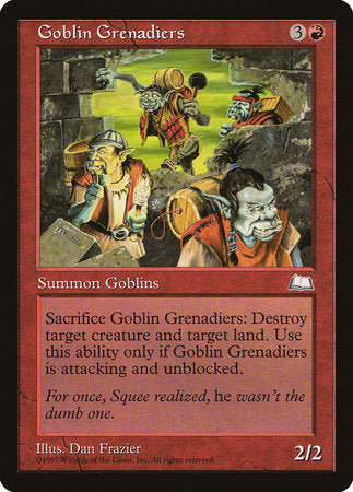 Goblin Grenadiers [Weatherlight] | Good Games North