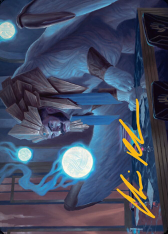 Tivit, Seller of Secrets Art Card (Gold-Stamped Signature) [Streets of New Capenna Art Series] | Good Games North