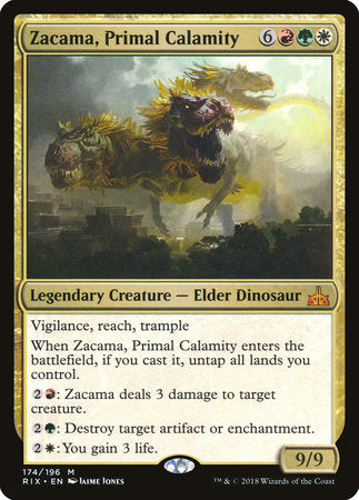 Zacama, Primal Calamity [Rivals of Ixalan] | Good Games North