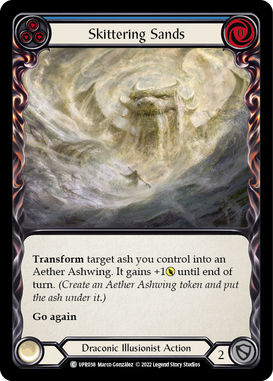 Skittering Sands (Blue) [UPR038] (Uprising)  Rainbow Foil | Good Games North