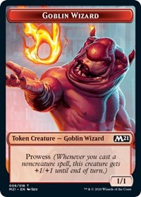 Goblin Wizard // Treasure Double-sided Token [Core Set 2021 Tokens] | Good Games North