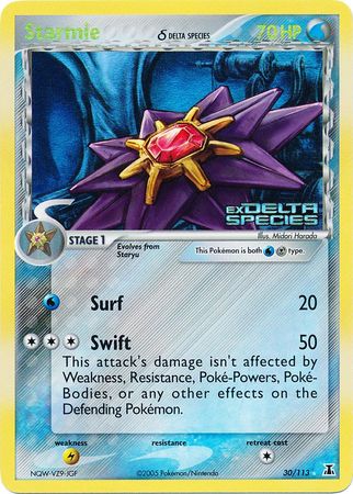 Starmie (30/113) (Delta Species) (Stamped) [EX: Delta Species] | Good Games North