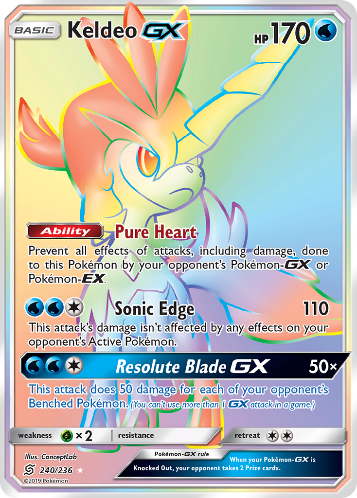 Keldeo GX (240/236) [Sun & Moon: Unified Minds] | Good Games North