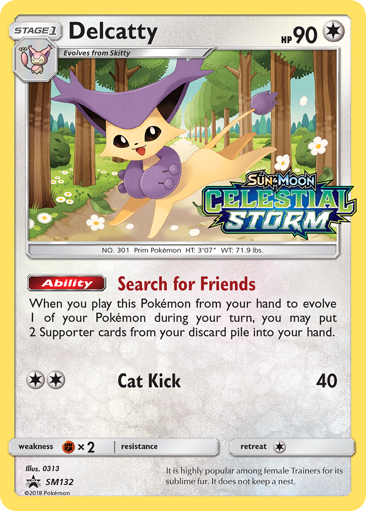 Delcatty (SM132) [Sun & Moon: Black Star Promos] | Good Games North