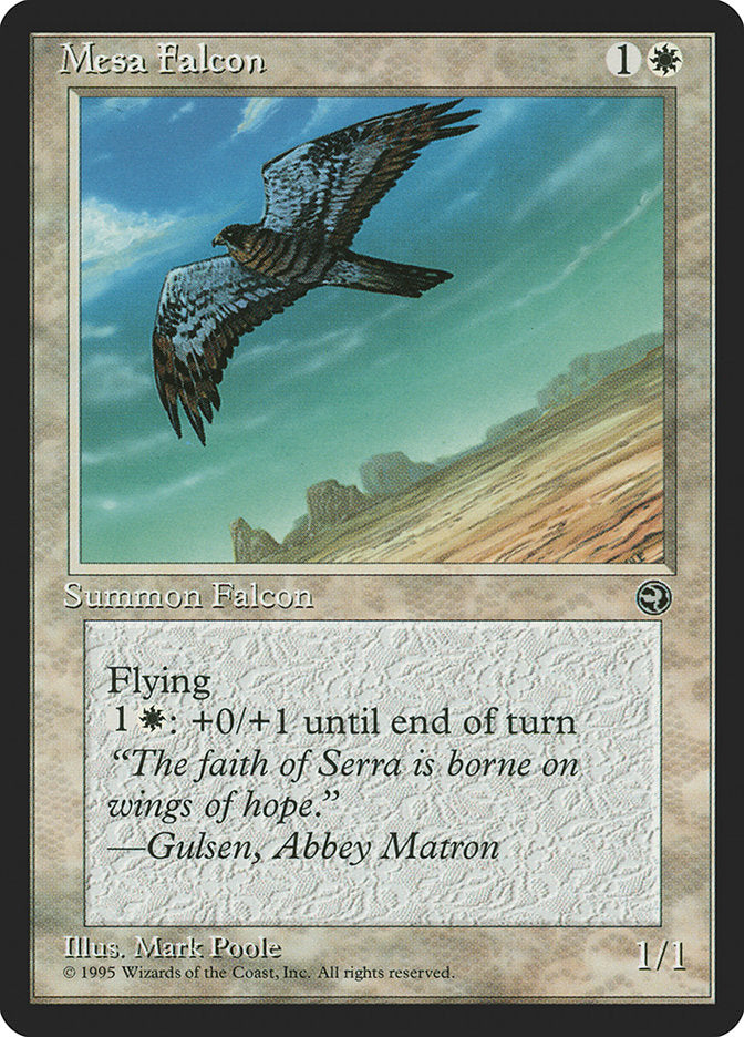 Mesa Falcon (Gulsen Flavor Text) [Homelands] | Good Games North