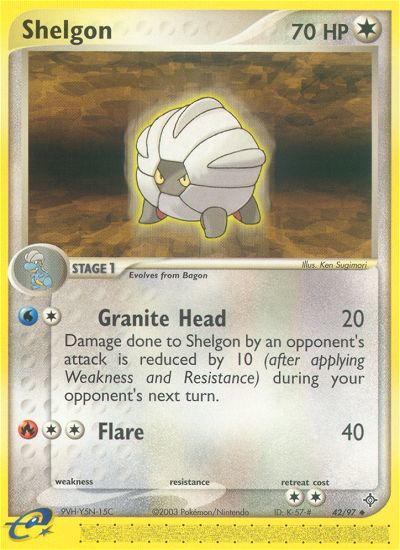 Shelgon (42/97) [EX: Dragon] | Good Games North
