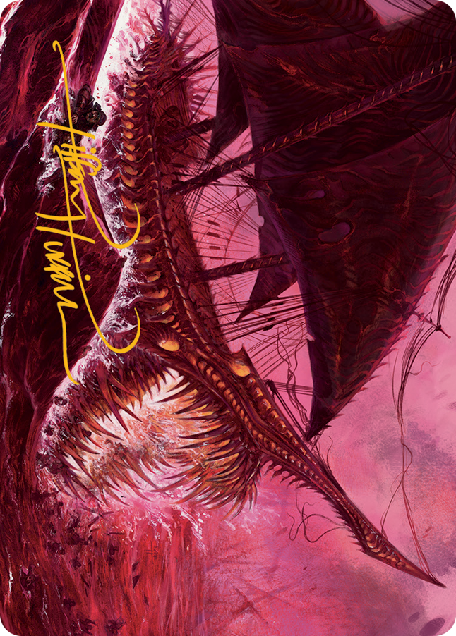 Marauding Dreadship Art Card (Gold-Stamped Signature) [March of the Machine Art Series] | Good Games North