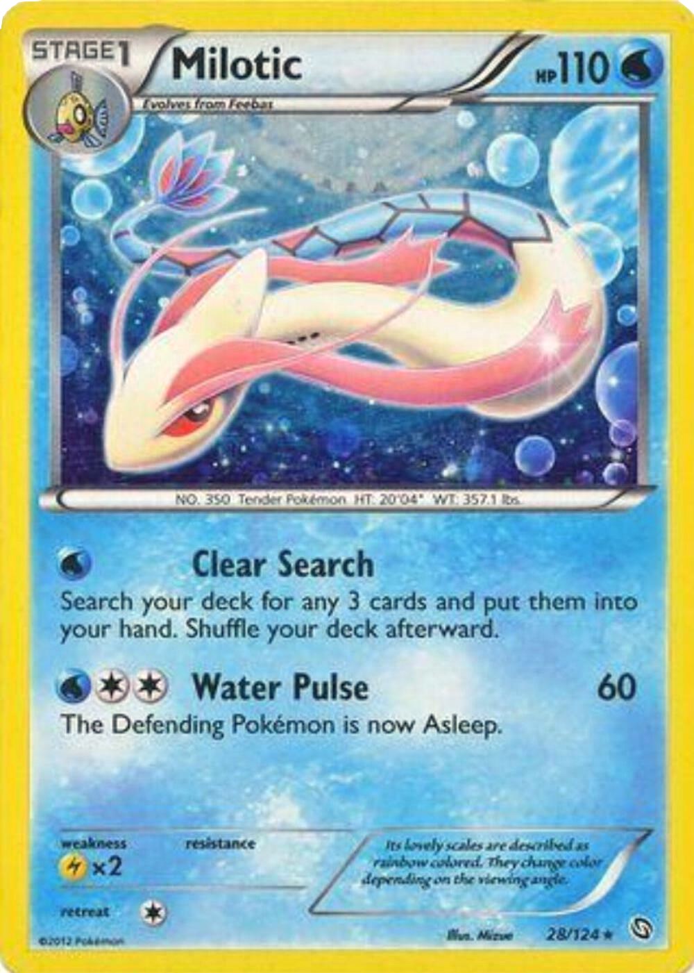 Milotic (28/124) (Cosmos Holo) [Black & White: Dragons Exalted] | Good Games North