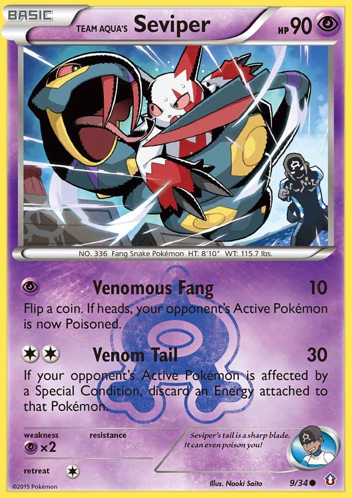Team Aqua's Seviper (9/34) [XY: Double Crisis] | Good Games North