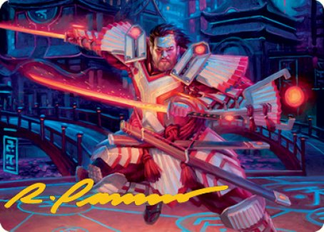 Isshin, Two Heavens as One 1 Art Card (Gold-Stamped Signature) [Kamigawa: Neon Dynasty Art Series] | Good Games North