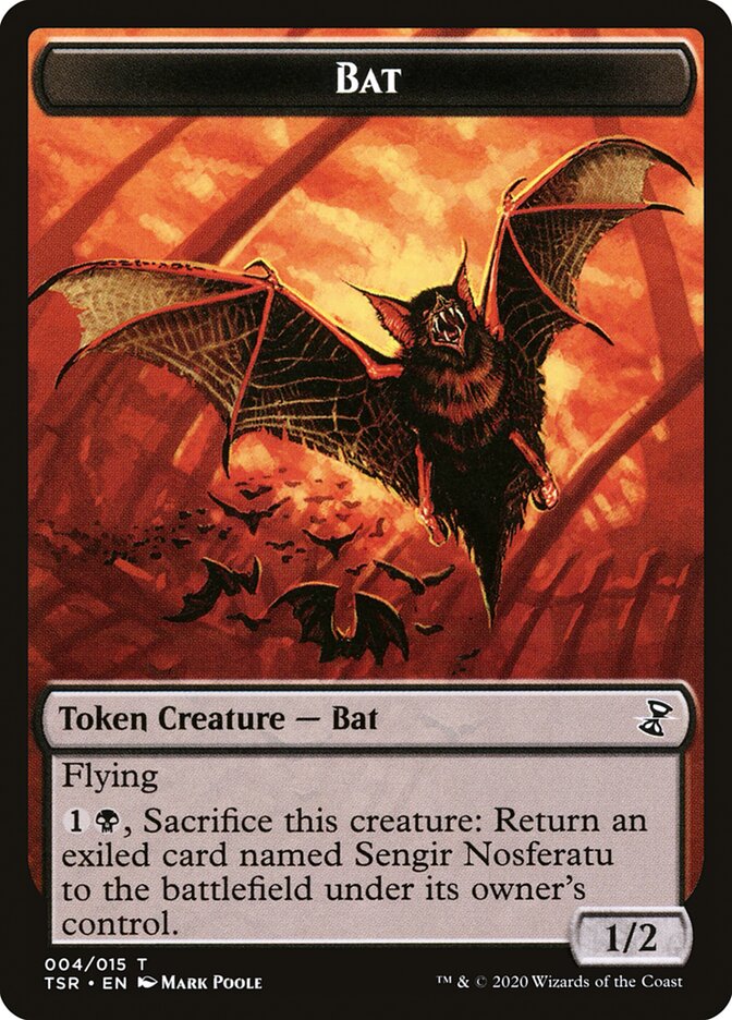 Bat Token [Time Spiral Remastered Tokens] | Good Games North