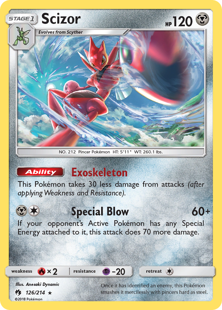 Scizor (126/214) [Sun & Moon: Lost Thunder] | Good Games North