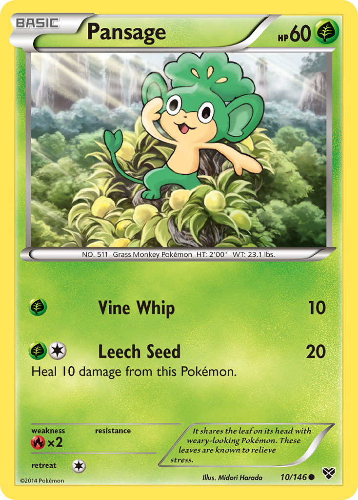 Pansage (10/146) [XY: Base Set] | Good Games North