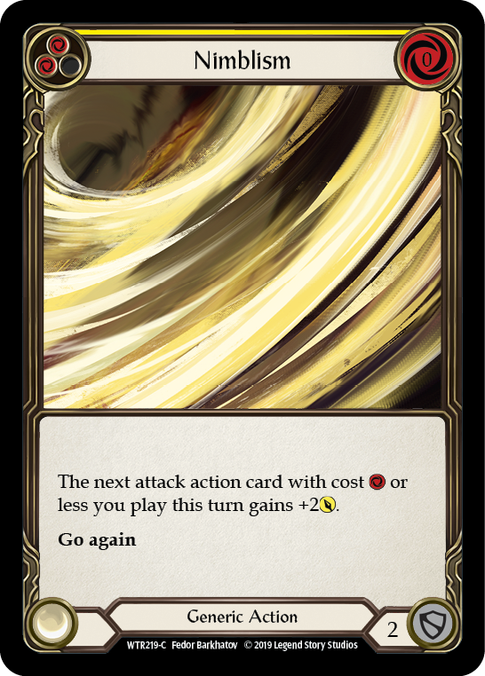 Nimblism (Yellow) [WTR219-C] Alpha Print Normal | Good Games North
