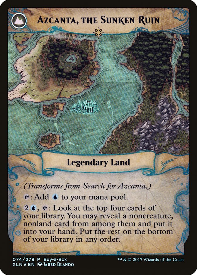 Search for Azcanta // Azcanta, the Sunken Ruin (Buy-A-Box) [Ixalan Treasure Chest] | Good Games North