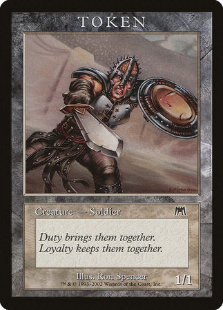 Soldier Token (Onslaught) [Magic Player Rewards 2002] | Good Games North