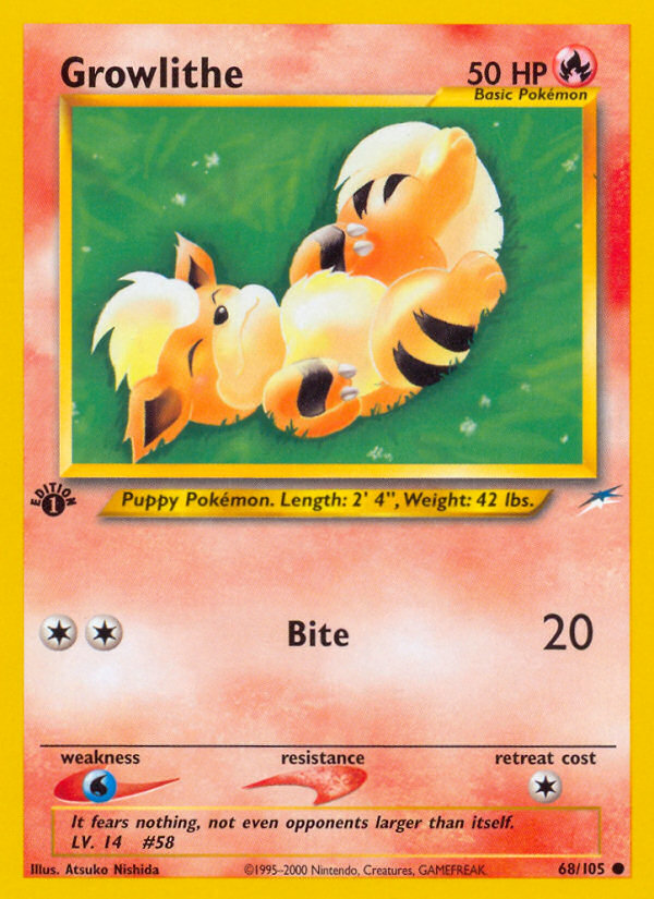 Growlithe (68/105) [Neo Destiny 1st Edition] | Good Games North