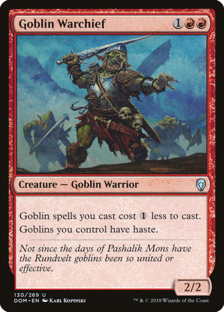 Goblin Warchief [Dominaria] | Good Games North