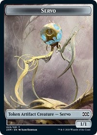 Servo // Treasure Double-sided Token [Double Masters Tokens] | Good Games North