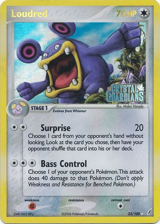 Loudred (23/100) (Stamped) [EX: Crystal Guardians] | Good Games North