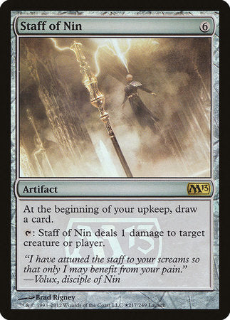 Staff of Nin [Magic 2013 Promos] | Good Games North