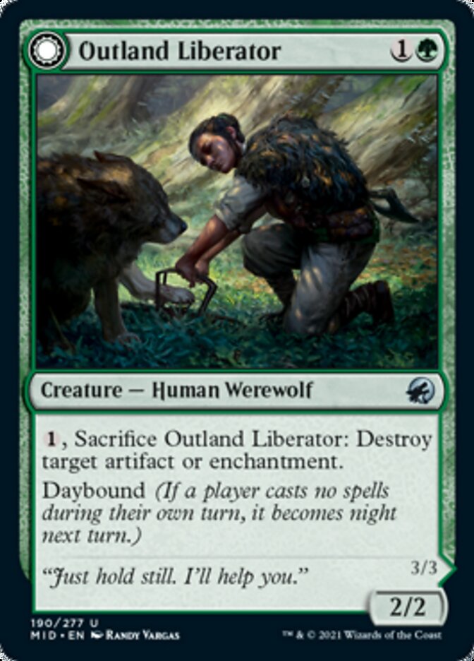 Outland Liberator // Frenzied Trapbreaker [Innistrad: Midnight Hunt] | Good Games North