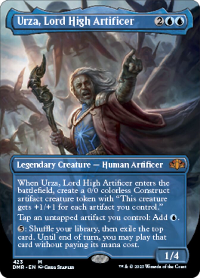 Urza, Lord High Artificer (Borderless Alternate Art) [Dominaria Remastered] | Good Games North